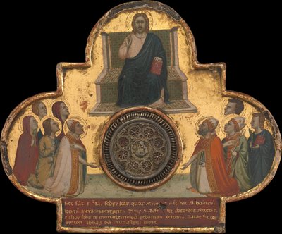 संतों के साथ सिंहासनारूढ़ मसीह, सीए। 1325. द्वारा बर्नार्डो दद्दी