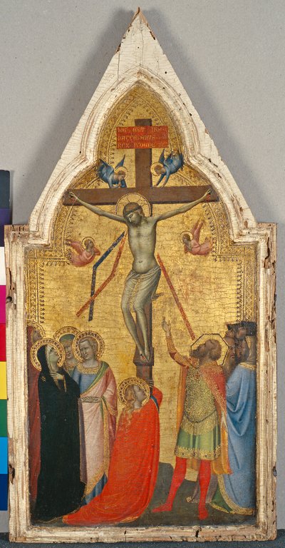 क्रूसीफिक्सन, c.1340 (चिनार की लकड़ी पर तड़का) द्वारा बर्नार्डो दद्दी