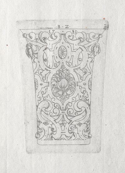 सजावटी बीकर, 1581। द्वारा बर्नहार्ड ज़ानो