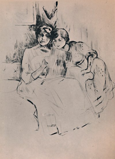 द ड्रॉइंग लेसन, c.1888-1890, 1946। द्वारा बर्थे मोरिसोट