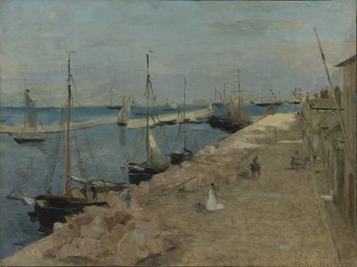 1871 में चेरबर्ग में हार्बर द्वारा Berthe Morisot