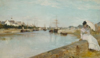 लोरिएंट में हार्बर, 1869 द्वारा बर्थे मोरिसोट
