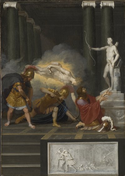 पेरिस से घायल हुए अकिली, c.1650 द्वारा बर्थलेट फ्लेमल