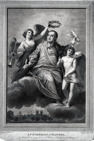 हैंडेल के एपोथोसिस, 1787 द्वारा बियाजियो रेबेका