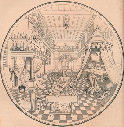 अलकेमिस्ट, 16 वीं शताब्दी, 1849। द्वारा बिसन और कॉटर्ड