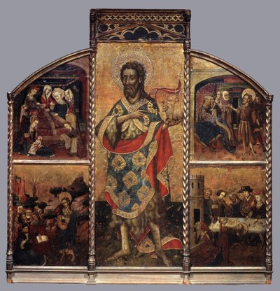 सेंट जॉन द बैप्टिस्ट की अल्टारपीस, c.1440 (पैनल पर तापमान) द्वारा ब्लास्को डी ग्रेनन