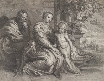 एक तोते के साथ पवित्र परिवार, सीए। 1625-59। द्वारा बोइटियस एडम्स बोल्स्वर्ट
