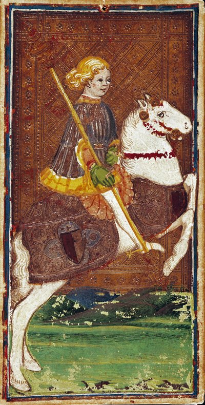 बोनिफेसिओ बेम्बो (1420-1482) के विस्कोनी परिवार के टैरो गेम का नक्शा, 15वीं शताब्दी के मध्य में - बर्गामो, गैलेरिया डेल'एकेडेमिया कैरारा (कैरारा अकादमी गैलरी) द्वारा बोनिफेसिओ बेम्बो