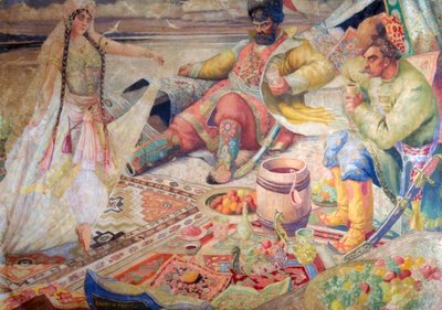 Stepan Razin ', 19 वीं के अंत - 20 वीं सदी की शुरुआत। द्वारा बोरिस मिखाइलोविच कुस्तोडीव