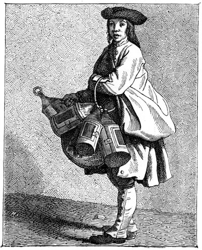 ए लालटेन मर्चेंट, 1737-1742। द्वारा bouchardon