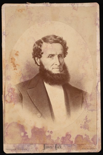 जेम्स लिक का पोर्ट्रेट 1796-1876, 1876 से पहले। द्वारा ब्रैडली और रूलोफसन