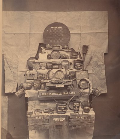 एंडरसनविल जेल के अवशेष, जून 1866। द्वारा ब्रैडी एंड कंपनी