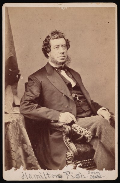 हैमिल्टन मछली का पोर्ट्रेट 1808-1893, 1893 से पहले। द्वारा ब्रैडी की राष्ट्रीय फोटोग्राफिक पोर्ट्रेट गैलरी