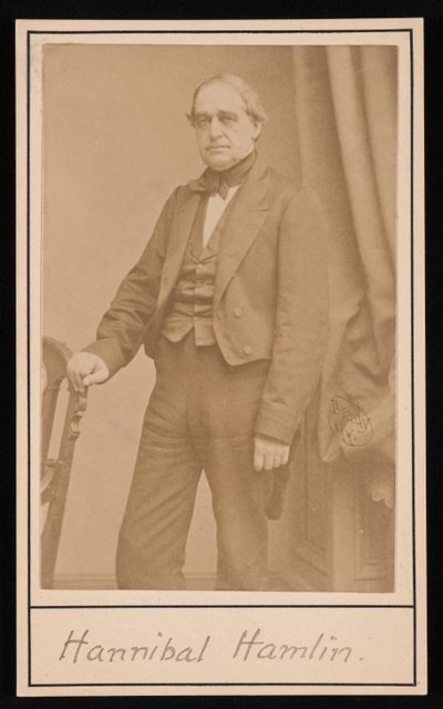 हैनिबल हैमलिन का पोर्ट्रेट 1809-1891, 1857। द्वारा ब्रैडी की राष्ट्रीय फोटोग्राफिक पोर्ट्रेट गैलरी