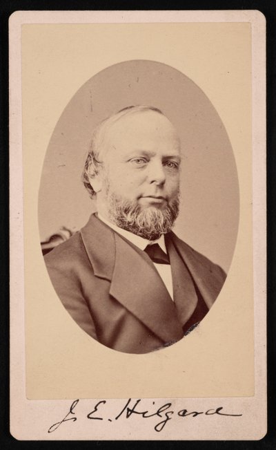 जूलियस इरास्मस हिलगार्ड का पोर्ट्रेट 1825-1891, 1875। द्वारा ब्रैडी की राष्ट्रीय फोटोग्राफिक पोर्ट्रेट गैलरी