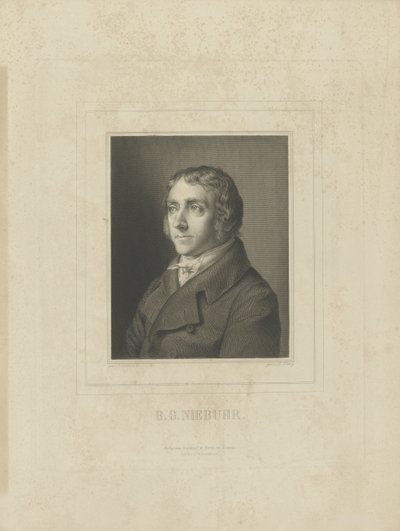 बर्थोल्ड जॉर्ज निबेर का पोर्ट्रेट 1776-1831, सी। 1830-1840। द्वारा ब्रेतकोफ़ और हर्टेल