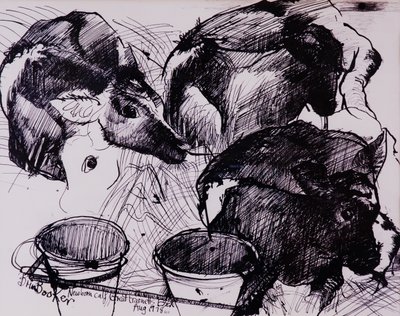 बछड़े, नम, नवजात शिशु, 1978 द्वारा ब्रेंडा ब्रिन बुकर