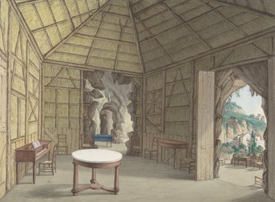 भोजन कक्ष, विला बारबाजा, नेपल्स, 1800-1870। द्वारा ब्रिटिश बेनामी 19वीं सदी।