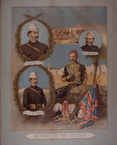सूडान के नायक 1885 (क्रोमोलिथो) द्वारा ब्रिटिश स्कूल