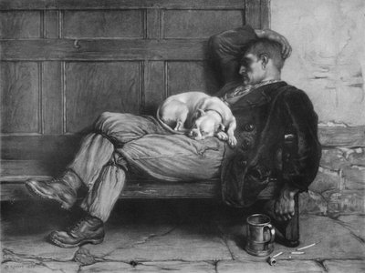 लेट स्लीपिंग डॉग लेट !, 1880, 1912 द्वारा Briton Riviere