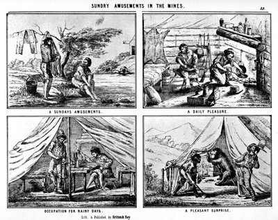 19 वीं सदी 1937 में माइन्स में संडे एम्यूजमेंट्स। द्वारा ब्रिटन और रे