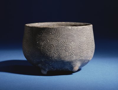 बाउल, लॉस मिलारेस, स्पेन, कॉपर एज, c.2000 ईसा पूर्व (मिट्टी के बर्तनों) से तैयार की गई सजावट के साथ। द्वारा Bronze Age