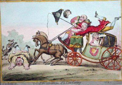 1801 में हन्ना हम्फ्री द्वारा प्रकाशित लो कैरिज के फायदों में से एक (हाथ से रंगी नक़्क़ाशी) द्वारा ब्राउनलो (बाद में) उत्तर