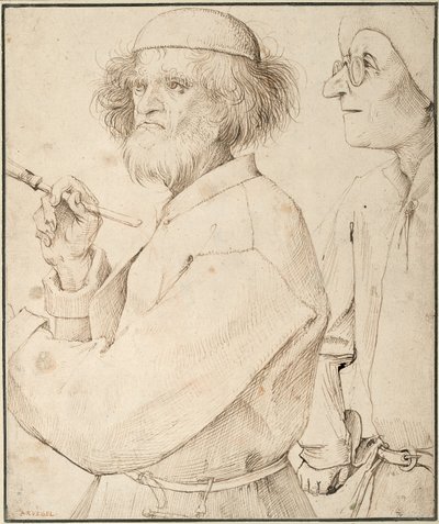 पेंटर और क्रेता, सी। 1565 द्वारा Bruegel