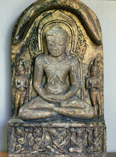 बुद्ध को ध्यान में बैठाया द्वारा Burmese School