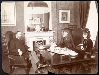 वाल्डोर्फ एस्टोरिया होटल, 1899 या 1900 (सिल्वर जिलेटिन प्रिंट) में एक &39;हेराल्ड कन्वर्सेशन&39; द्वारा Byron Company