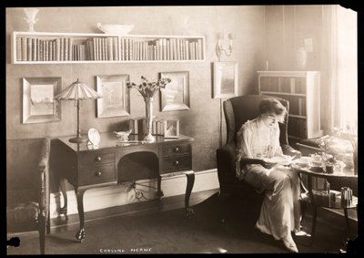 क्रिस्टल हर्ने, c.1905 (सिल्वर जिलेटिन प्रिंट) द्वारा Byron Company