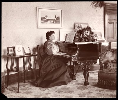 मेडम फ्रांसेस सैविल होम, 1895 (सिल्वर जिलेटिन प्रिंट) द्वारा Byron Company