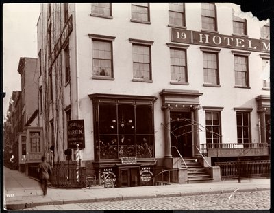 19 Lafayette Place, New York, 1896 में होटल मार्टिन (सिल्वर जिलेटिन प्रिंट) द्वारा बायरन कंपनी