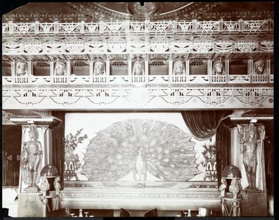 मुर्रे के होटल में रेस्तरां, विस्तार से, c.1908 (सिल्वर जिलेटिन प्रिंट) द्वारा बायरन कंपनी