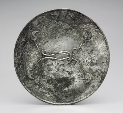 हेराक्लीज़ नॉट के रूप में हैंडल वाला मिरर, c.280-400 (सिल्वर) द्वारा बीजान्टिन बीजान्टिन