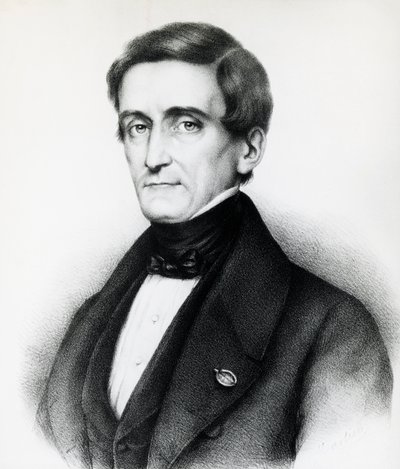 पेलेग्रिनो रॉसी का पोर्ट्रेट (1787-1848), इतालवी न्यायविद, लिथोग्राफ द्वारा जेबी और ब्राउन जे। और रोबोथम