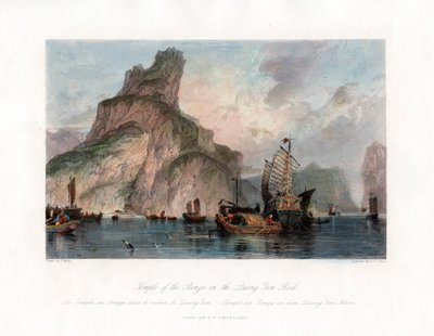क्वांग येन रॉक, चीन में कांस्य का मंदिर, c1840। द्वारा सीटी डिक्सन