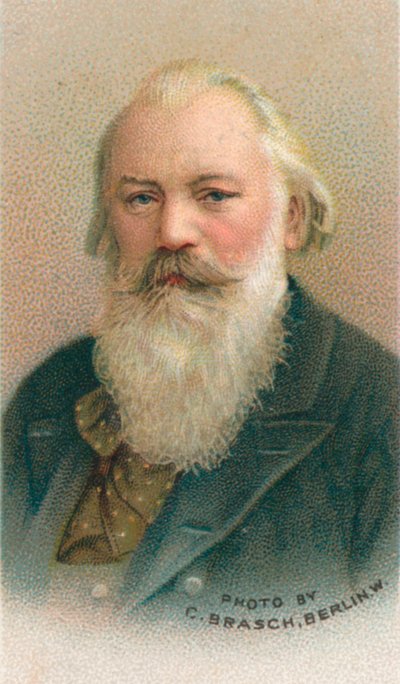जोहान्स Brahms 1833-1897 एक जर्मन संगीतकार और पियानोवादक, 1911 था द्वारा सी ब्रास्चो