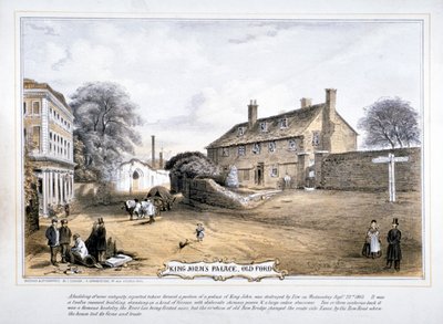 किंग जॉन्स पैलेस, ओल्ड फोर्ड, पोपलर, लंदन का दृश्य, c1863 द्वारा सी कॉघलान