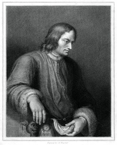 लोरेंजो डी मेडिसी, इतालवी राजनेता और फ्लोरेंटाइन गणराज्य के शासक, 1833। द्वारा सीई वागस्टाफ