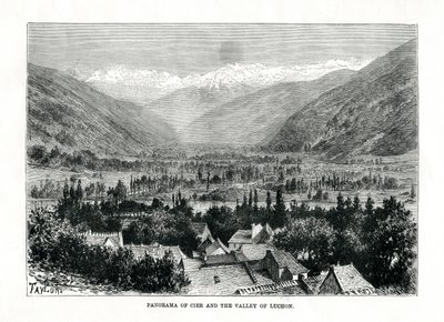 Cier और Bagneres-de-Luchon, फ्रांस की घाटी, c1879। द्वारा सी। लाप्लांट