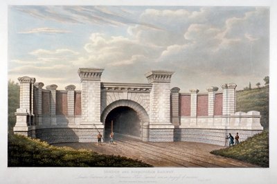 लंदन और बर्मिंघम रेलवे का प्रिमरोज़ हिल टनल, 1837 द्वारा सी रोसेनबर्ग