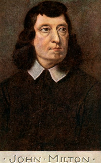 जॉन मिल्टन 1608-1674, अंग्रेजी कवि, 20 वीं सदी की शुरुआत में। द्वारा सीडब्ल्यू क्विनेल