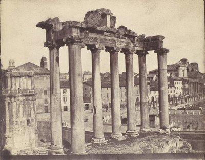 कॉनकॉर्ड का मंदिर, रोम, 1850। द्वारा कैल्वर्ट जोन्स
