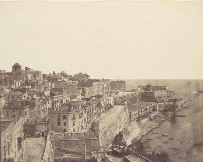 वाल्लेट्टा, माल्टा में हार्बर, 1850 के दशक। द्वारा कैल्वर्ट जोन्स