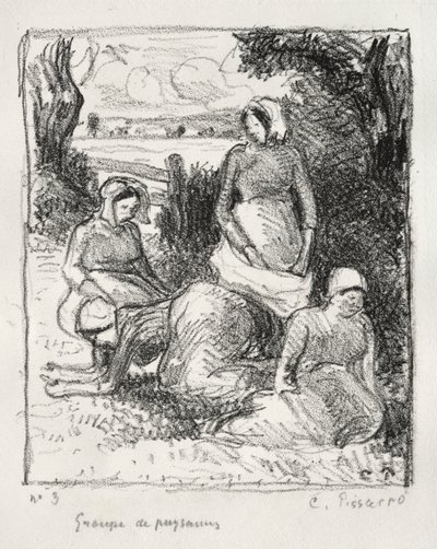 किसानों का समूह, सी। 1896। द्वारा केमिली जैकब पिसारो