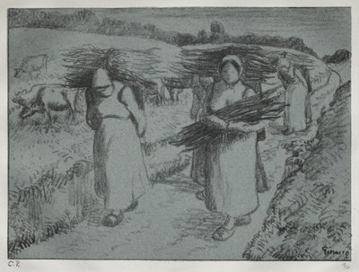 किसानों को फगोट्स ले जाना, सी। 1896। द्वारा केमिली जैकब पिसारो