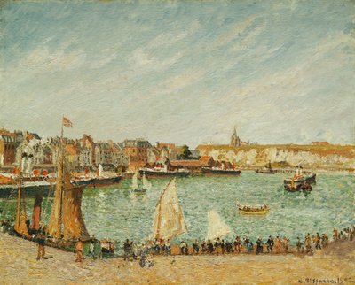 द आफ्टरनून सन, बाहरी पोर्ट ऑफ डाइपेप; एल "Apres-Midi, Soleil, Avant-Port de Dieppe, 1902 द्वारा केमिली जैकब पिसारो