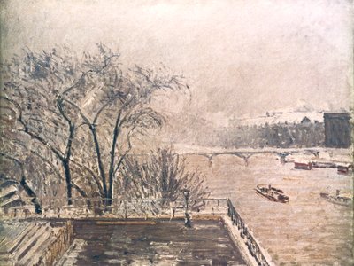 स्नो के तहत लौवर, 1902 द्वारा केमिली जैकब पिसारो