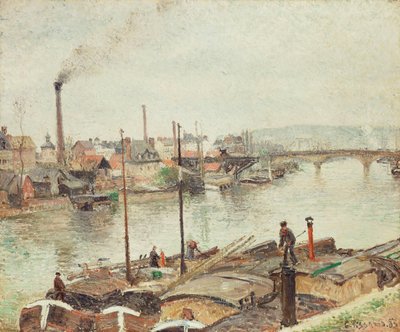 द पोर्ट ऑफ रूयन, 1883 द्वारा केमिली जैकब पिसारो